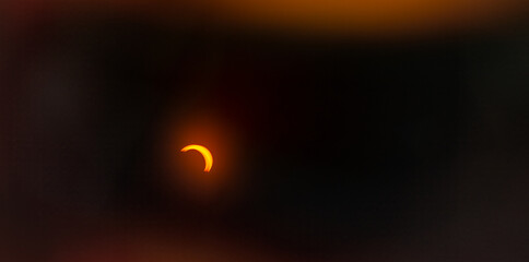 Total Solar Eclipse, sun covered by the moon in the sky - 756802082