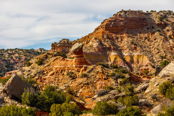 Beautiful scenic view at Palo Duro Canyon State Park.