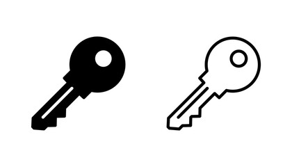 Key icon set. Key vector icon. Key symbol