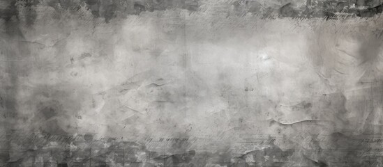 A monochrome photo of a concrete wall with a natural landscape background, featuring grey tones and water reflections. The pattern of the wall adds texture to the monochrome image