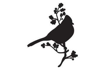 Birds on Tree Branch Bundle, Silhouette, Birds on Branches,  Birds Silhouette, Birds branch outline, Birds on Branch art, Flock of Birds, Birds, Bird on Tree Branch, Branch, Birds Avian, Feathers, Per