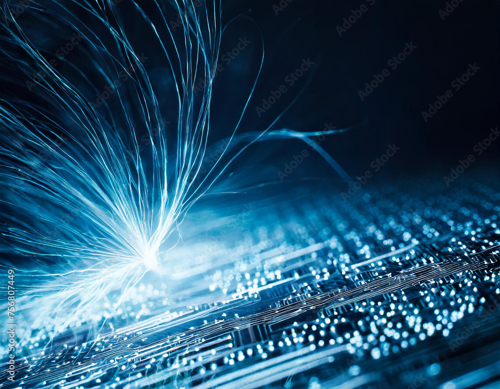 Poster abstract digital background. can be used for technological processes, neural networks and ai, digita