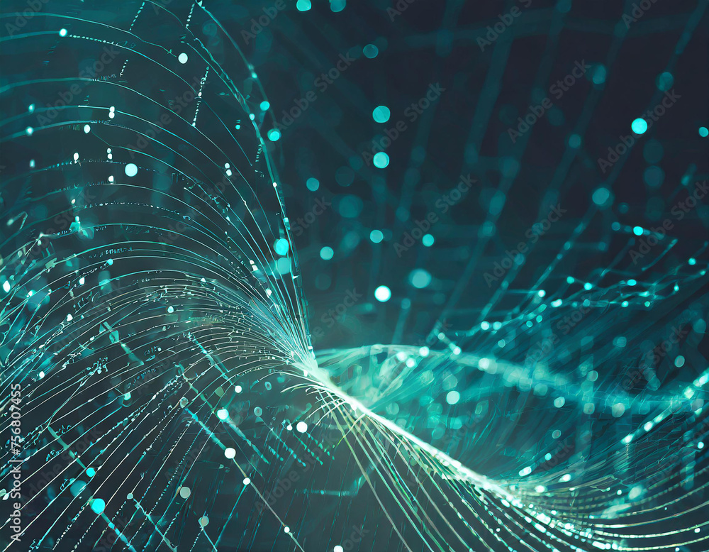 Aufkleber abstract digital background. can be used for technological processes, neural networks and ai, digita