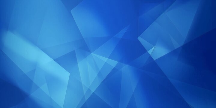 Abstract blue triangle blend geometry lighting background, technology or business theme backdrops.