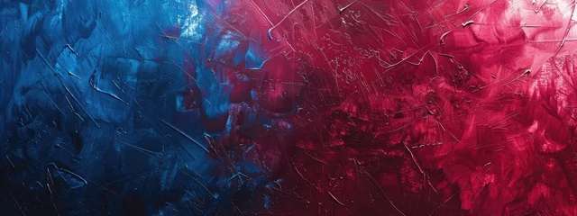 Tuinposter scratches of red and blue paint textured abstract backdrop. for poster and web banner design, perfect for extreme, sportswear, racing, cycling, football, motocross  © Ilmi