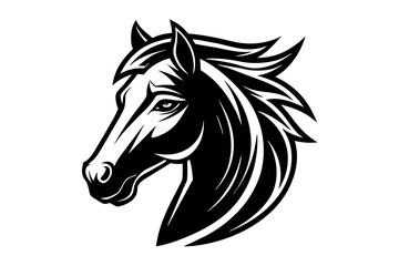 unicorn-head-logo-white-background-vector