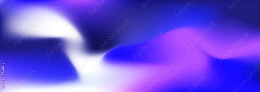 Poster bright blue holographic background. abstract colored liquid gradient creative banner. blurred soft b
