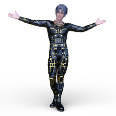 サイバーマン　3DCGレンダリング