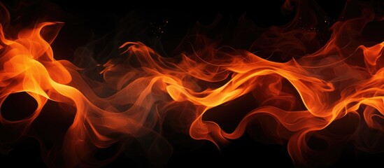 A mesmerizing closeup shot of a vibrant flame dancing against a dark backdrop, creating a contrast that highlights the intensity of fire
