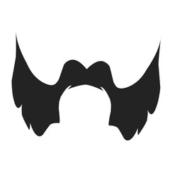 Beard icon vector set. barbershop illustration sign collection. hairdresser symbol.