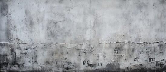 A closeup of a stained gray building facade in the city, with a freezing landscape in the background. The tower block is covered in dirt and grime