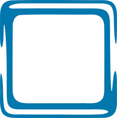 Frame shape vector illustration. Border silhouette decorative design element