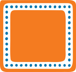 Frame shape vector illustration. Border silhouette decorative design element