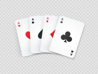 Card suits. All types of playing, poker cards. Vector EPS10