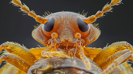 Extreme Close-Up of a Bed Bug: High-Definition Macro Photography