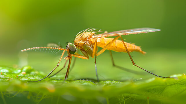 Vivid Macro Portrait of a Midge