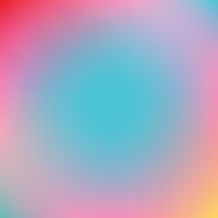 A colorful background with a blue circle in the middle. The circle is surrounded by a gradient of colors, creating a sense of movement and depth. Scene is vibrant and energetic