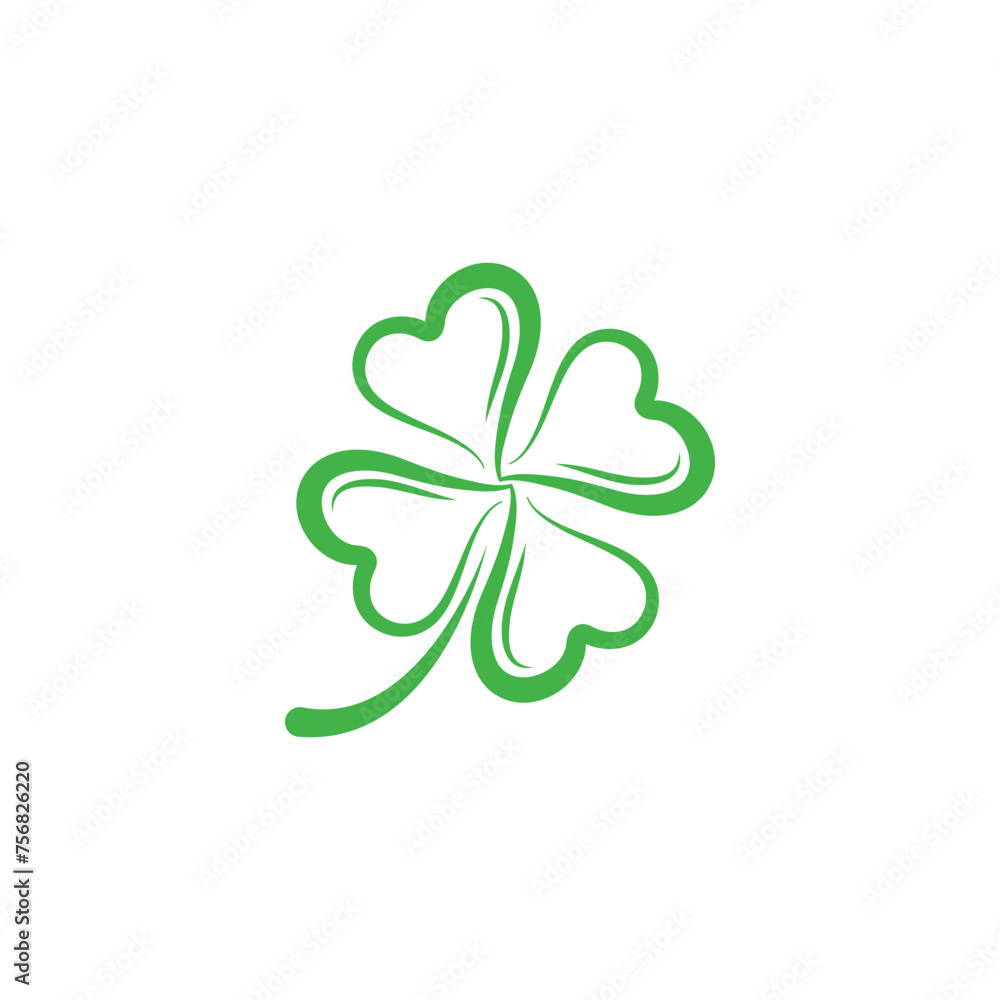 Canvas Prints clover icon vector