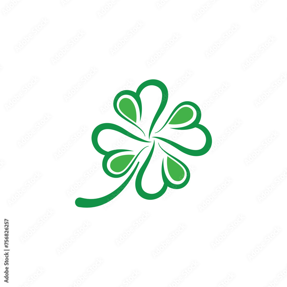 Canvas Prints clover icon vector