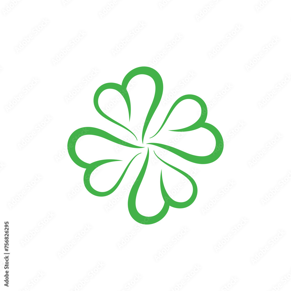 Canvas Prints clover icon vector