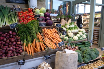 vegetables on market