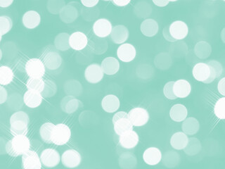 Abstract bokeh light background. Pastel green color. 