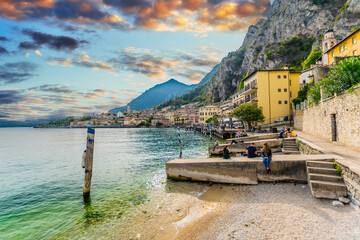 Limone Sul Garda, Gardasee. Italien - obrazy, fototapety, plakaty