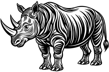 Fototapeta na wymiar Illustration of rhinoceros
