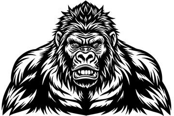 Illustration of a gorilla