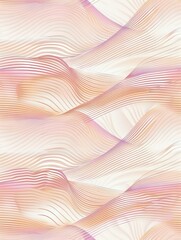 Soft thin gently flowing pink lines. 