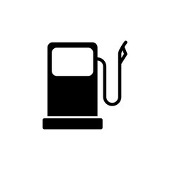 Vector icon gas station simple illustration on white background..eps