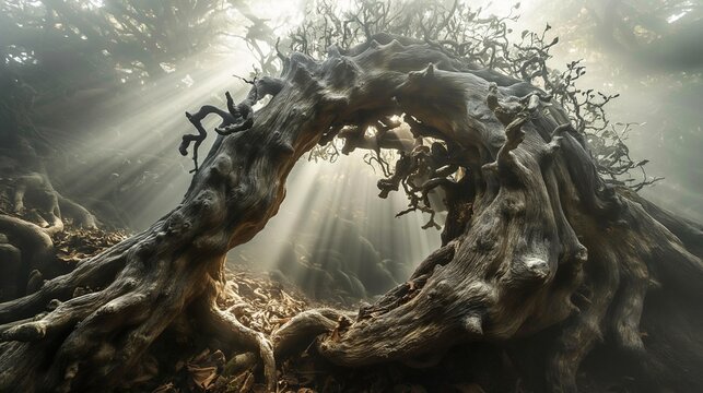 "Veiled Enchantment: Whispering Woods"