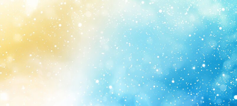 Soft delicate blurred bokeh background in sky blue, pale yellow, and ivory white colors