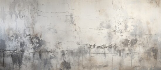 Aged white and gray concrete wall with weathered textures.