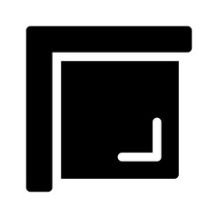 crop glyph icon