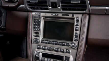 Screen in a car