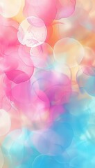Soft teal, blush pink, and ivory cream colors abstract delicate bokeh background