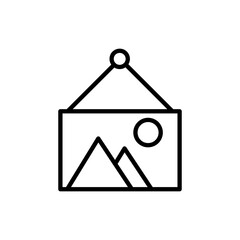 picture vector liner illustration on white background..eps