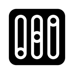 equalizer glyph icon