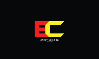 EC Abstract initial monogram letter alphabet logo design