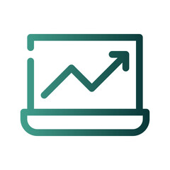 growth gradient icon