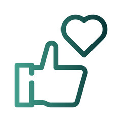 valentine gradient icon