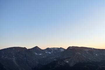 Last Light Over The Rocky Mountains