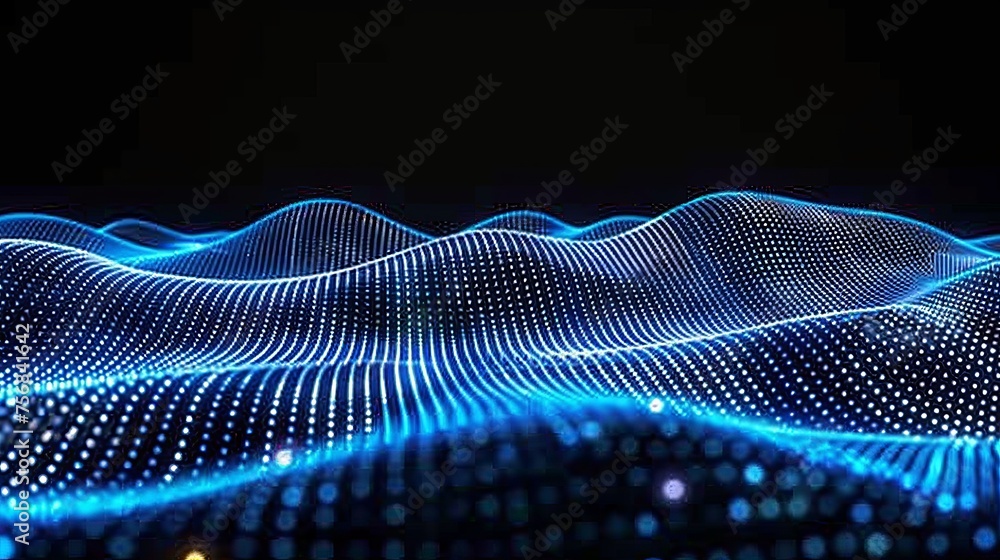 Aufkleber blue abstract design with modern aesthetic and intricate patterns for creative projects.