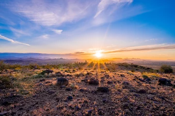 Rolgordijnen Sunrise in Arizona © fladhammer
