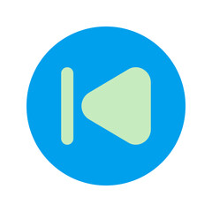 previous button Duo tone icon