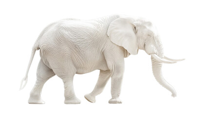 Albino Elephant Isolated