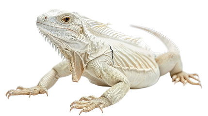 Obraz premium iguana albino isolated