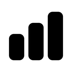 graph bar Glyph icon