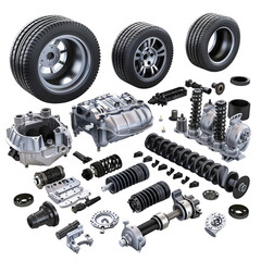 Car parts Isolated